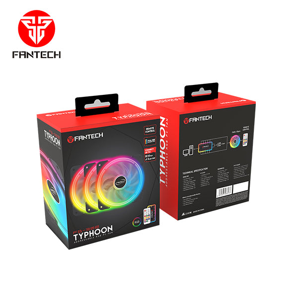 FANTECH TYPHOON FB302 ADDRESSABLE RGB PC FAN FANTECH TYPHOON FB302 ADDRESSABLE RGB PC FAN